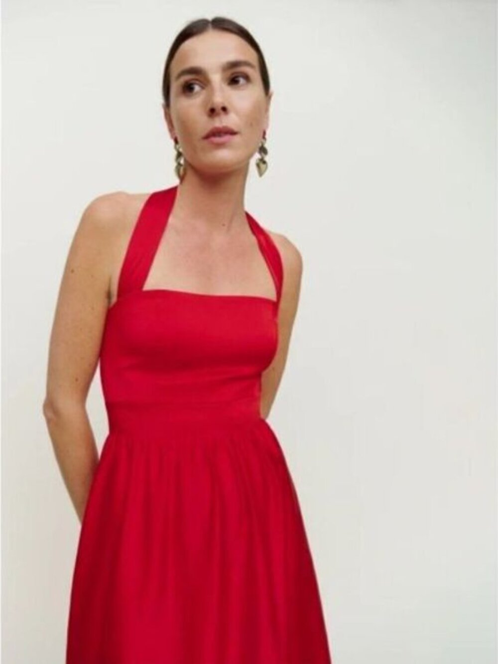 Reformation Red Halter Maxi Dress - Picture 7 of 7